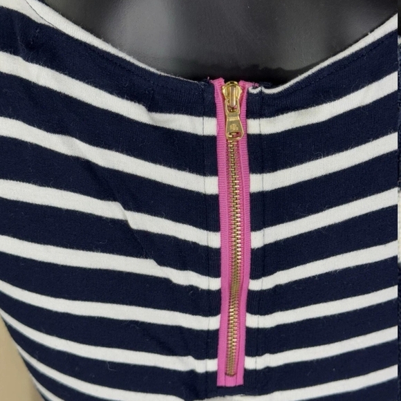 Ralph Lauren Black and White Striped Midi Dress - Picture 5 of 6